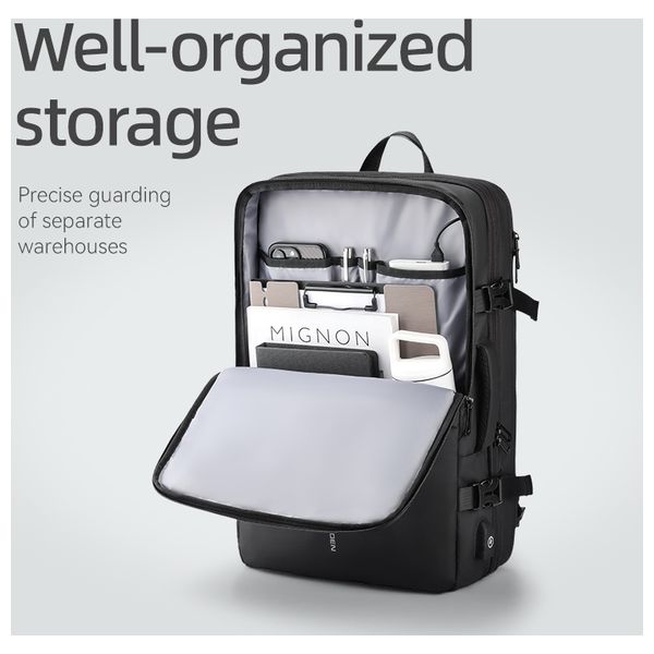  حقيبة ظهر لابتوب مارك ريبان باجز - اسود 