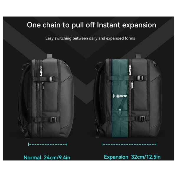  حقيبة ظهر لابتوب مارك ريبان باجز - اسود 