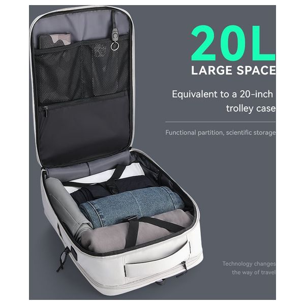  حقيبة ظهر لابتوب مارك ريبان باجز - ابيض 