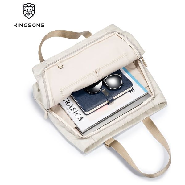  حقيبة لابتوب كينغستون - ابيض حليبي 