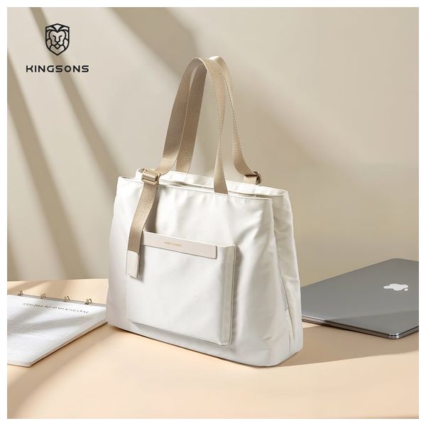  حقيبة لابتوب كينغستون - ابيض حليبي 