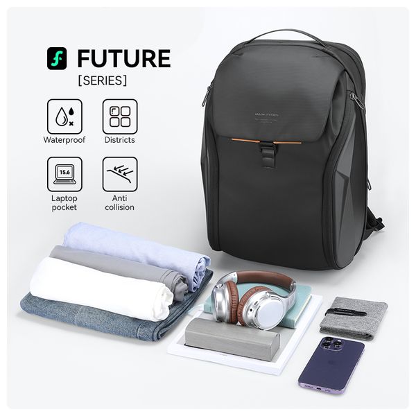  حقيبة ظهر لابتوب مارك ريبان باجز - اسود 