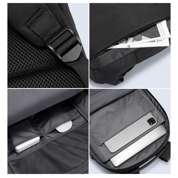  حقيبة ظهر لابتوب كينغستون - اسود 