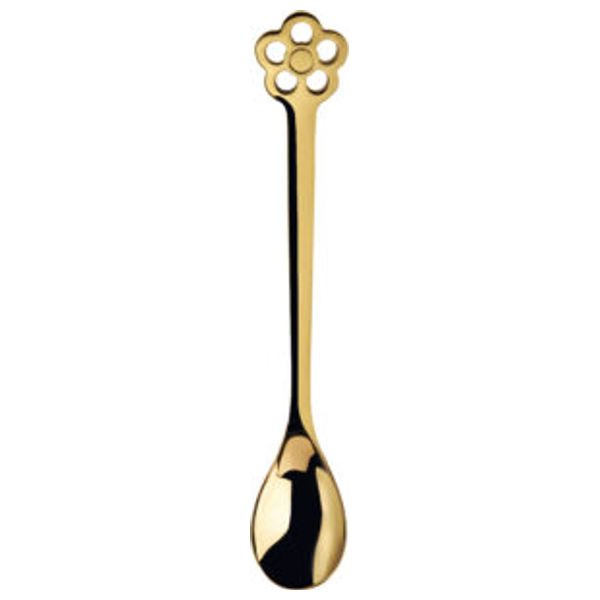  Bugatti Cutleries IGD-050A08 - Moka Spoon Lucky Charm Set - Gold 