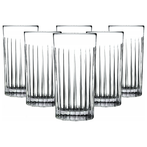  سيت قدح كريستال تايمليس HB آر سي آر كريستالز - 6 قطع - شفاف 