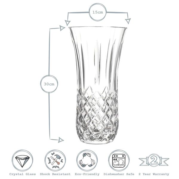  RCR Crystals  Opera Crystal Vase - Transparent 