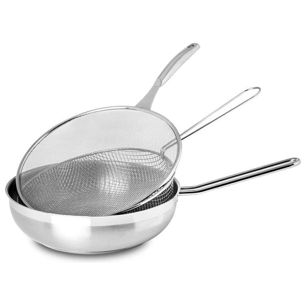  مقلاة مع مصفاة سيلامبوس - 24 سم - ستانلس ستيل 