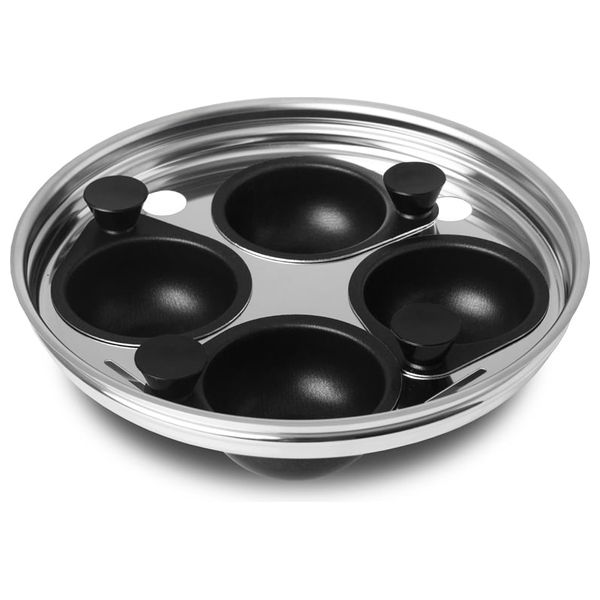  حامل بيض مع غطاء سيلامبوس - 20 سم - ستانلس ستيل 