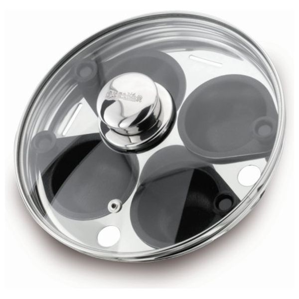  حامل بيض مع غطاء سيلامبوس - 20 سم - ستانلس ستيل 