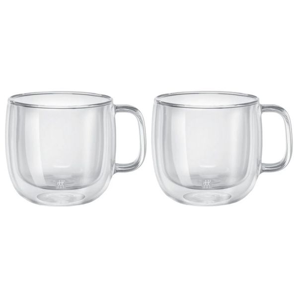  Zwilling Sorrento Plus Double Glass Mug Set - 2 Pieces - Transparent 