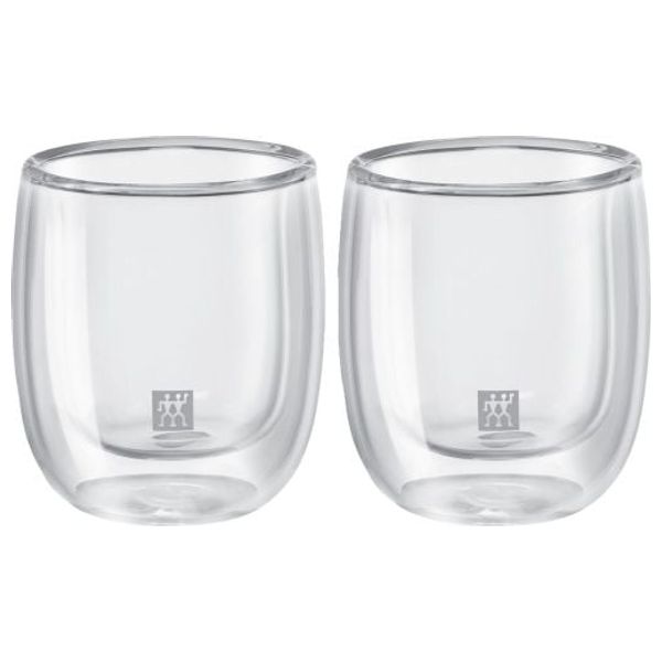  Zwilling Sorrento Double Glass Espresso Cup - 2 Pieces - Clear 