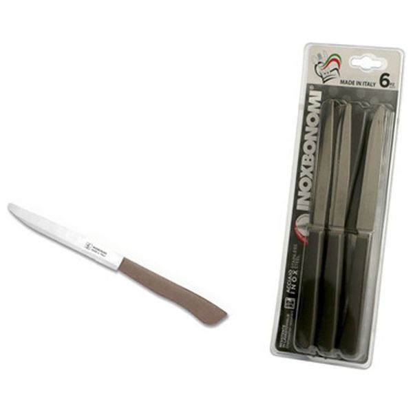 مجموعة سكاكين لحم لوكس بيفالفا من إينوكس بونومي -39506T - رمادي