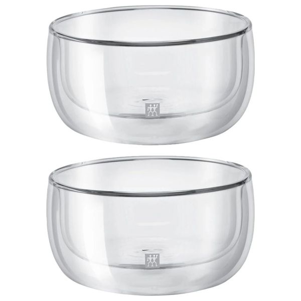  Zwilling Double Glass Dessert Glasses - 280 ml - Transparent 