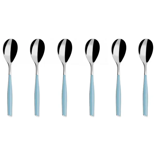  Casa Bugatti GL7U-02107 - Glamour Coffee Spoon Set - Blue 