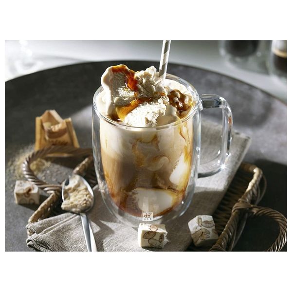  كوب زجاجي مزدوج زويلينغ - قطعتين - شفاف 