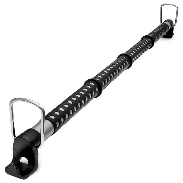  Green Lion Car Expandable Clothes Bar - Keeps clothes organized while driving - Non-slip rubber grip prevents clothes from sliding - Black 