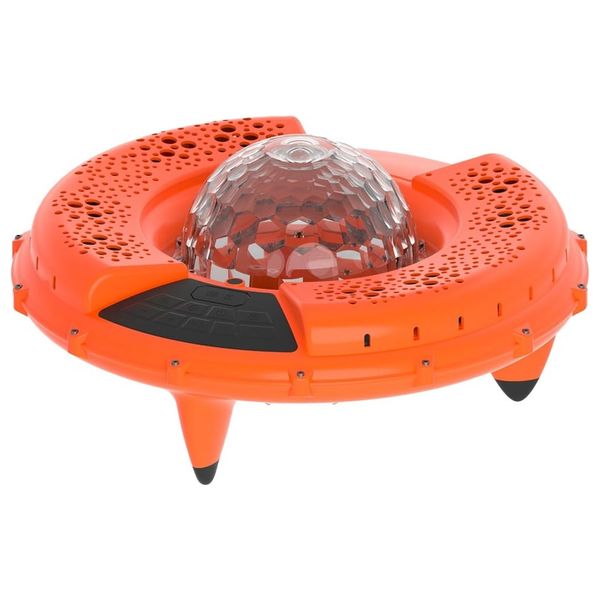  سماعة  بورودو - قوة 100 واط - عائم ومقاوم للماء IPX6 - إضاءة LED كروماتية  - يدعم بطاقة الذاكرة - برتقالي 