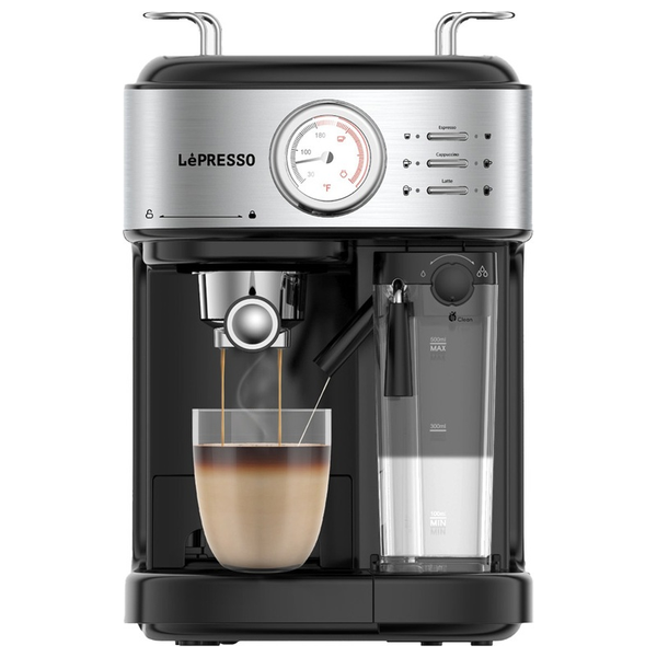  ماكينة قهوة ليبريسو  - مضخة ضغط قوية 20 بار - مع فلتر كبسولة - أسود 