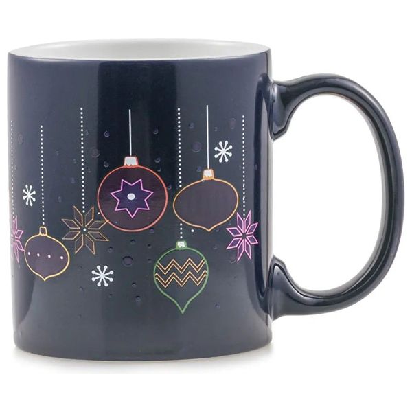  LC Waikiki Mug With Christmas Ornaments Set - 2 Piece - Blue 