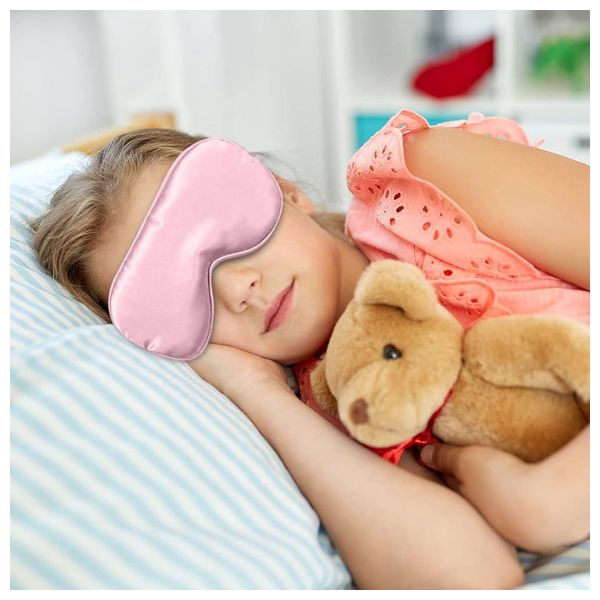  Blackout Silk Sleep Mask - Pink 
