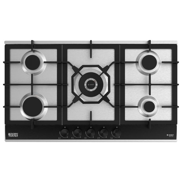  ريجنسي طباخ غازي داخلي - 90 سم - 5 مشاعل - ستانلس ستيل 