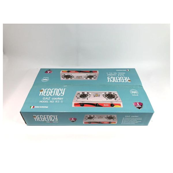  ريجنسي طباخ غازي منضدي - 3 مشاعل - ستانلس ستيل 
