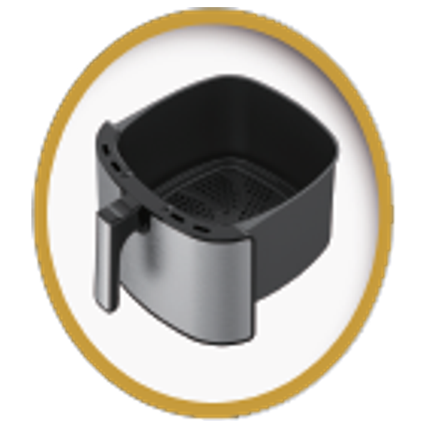  ريجنسي قلاية هوائية - 8 لتر- 2000 واط - RG-8080 - ستانلس ستيل 