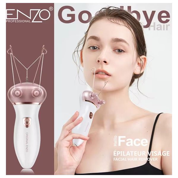  انزو جهاز كهربائي لإزالة شعر الوجه - EN-6085 - ابيض سحابي 