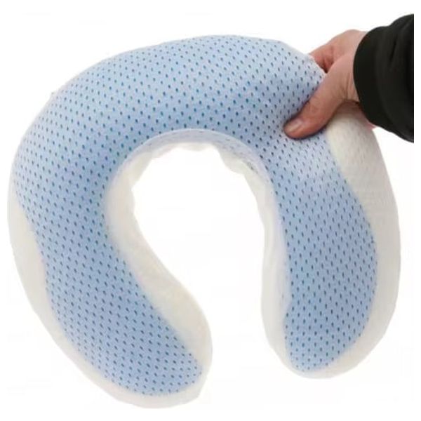  كيس فيسكو يو ترافل وسادة الرقبة الطبية للسفر - أزرق سماوي 