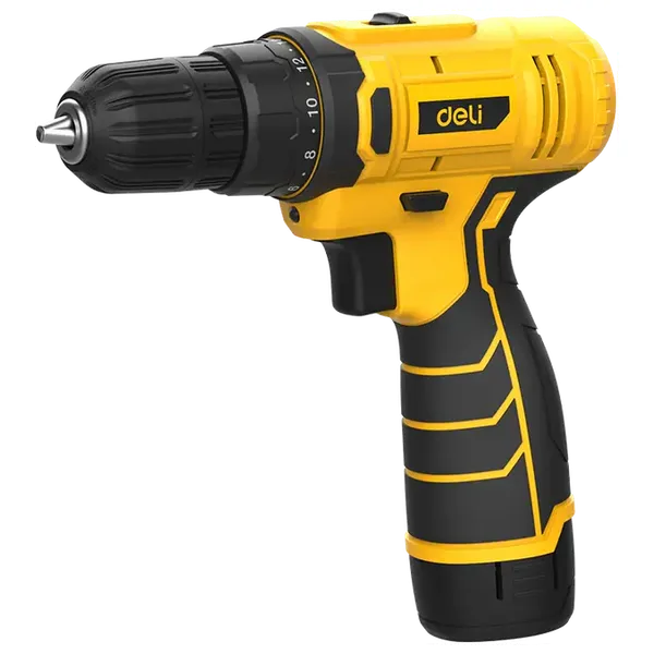  Deli DL-DZ12-4A2 - Cordless Drill with 10mm Chuck - 12V - Yellow 