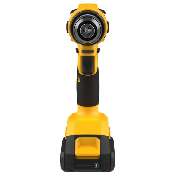  Deli Tools DC120 - Brushless Cordless Drill Driver, 45Nm Torque, 2 Batteries - 20V - Yellow 
