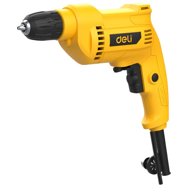  Deli Tools DL-DZ10-E2 - Electric Drill with Triple Chuck - 550W - Yellow 