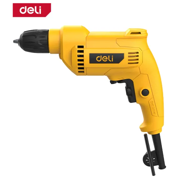  Deli Tools DL-DZ10-E2 - Electric Drill with Triple Chuck - 550W - Yellow 