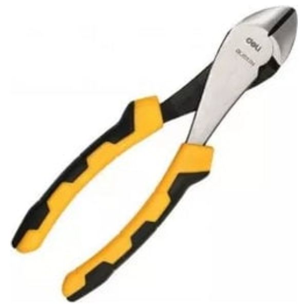  كماشة قطع قطرية ديلي تولز DL2017H - طول 18 سم - حواف قطع حادة ودقيقة لقطع نظيف وسلس - أصفر 