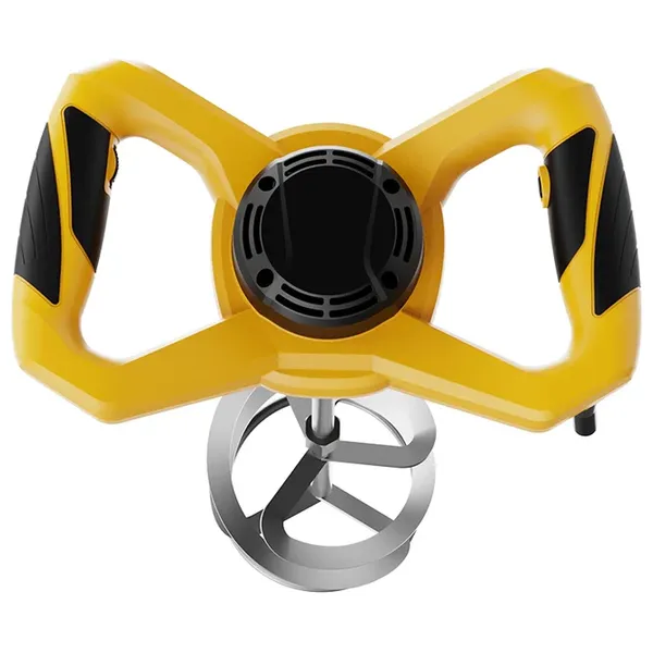  Deli Tools EDC176 - Electric Paint and Cement Mixer - 1400W - Yellow 
