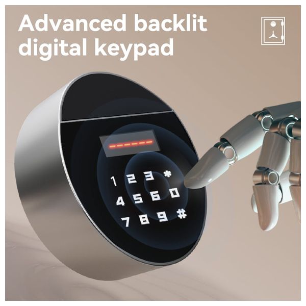  Deli Safe Digital Keypad Safe - 60x45x40 cm - Black 