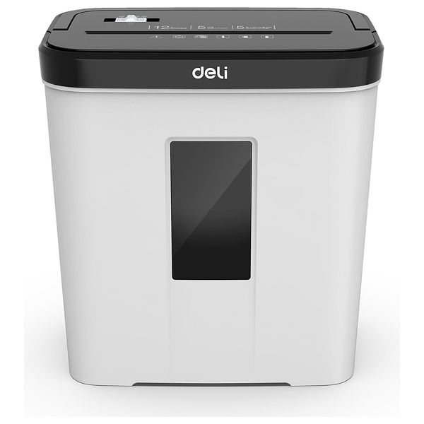  Deli - Paper Shredder - 15L - Continuous Shredding 5 Minutes - White 