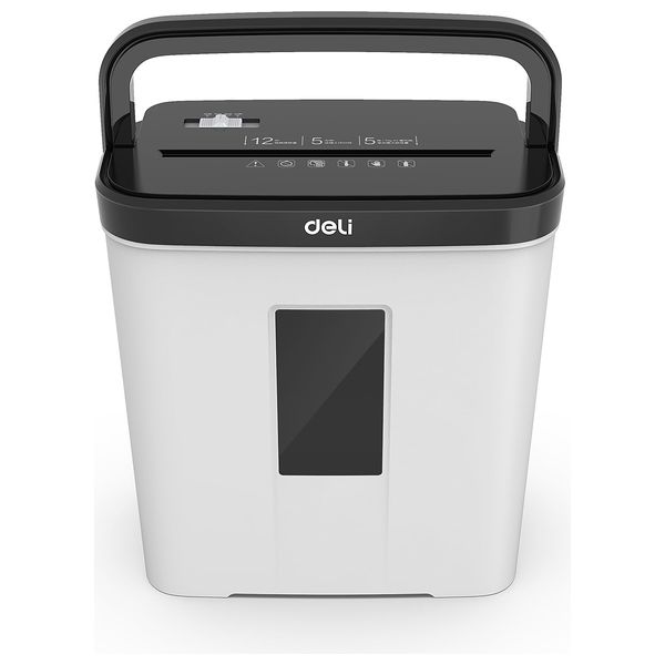  Deli - Paper Shredder - 15L - Continuous Shredding 5 Minutes - White 