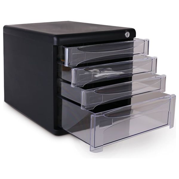 Deli 9794 File Cabinet 4-Drawer - Black 