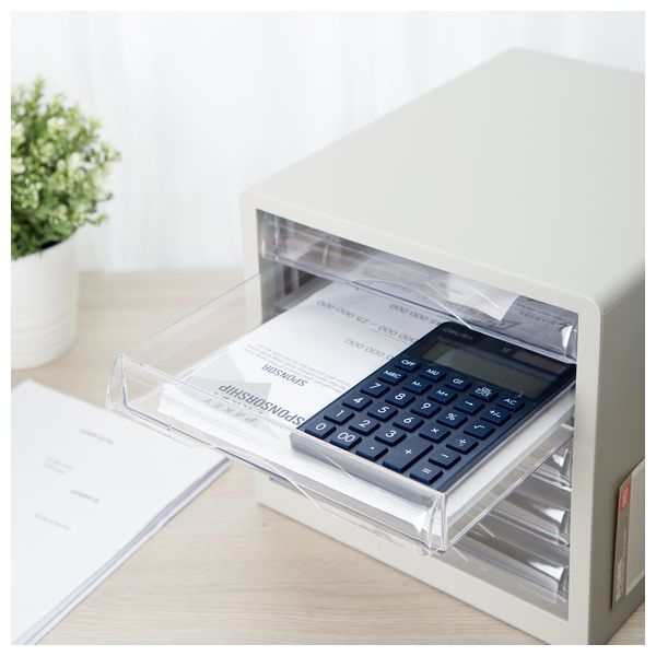  Deli E9775 File Cabinet – 5-Drawer Office Storage Grey - SKU E9775 