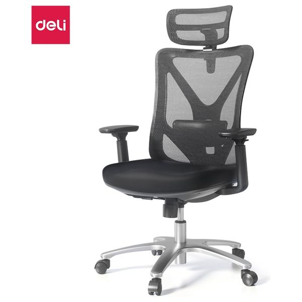  Deli KF230 - Modern Ergonomic Office Chair with Adjustable Height - Backrest & Armrests - Supports up to 150kg 