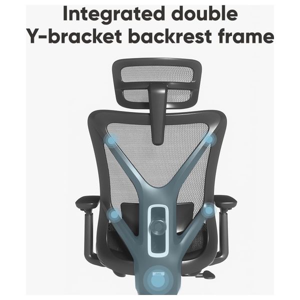  Deli KF230 - Modern Ergonomic Office Chair with Adjustable Height - Backrest & Armrests - Supports up to 150kg 