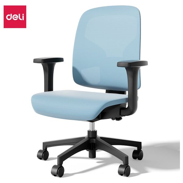  Deli 91107 - Office Chair - Comfortable for Long Use with Adjustable Height and Supportive Backrest 