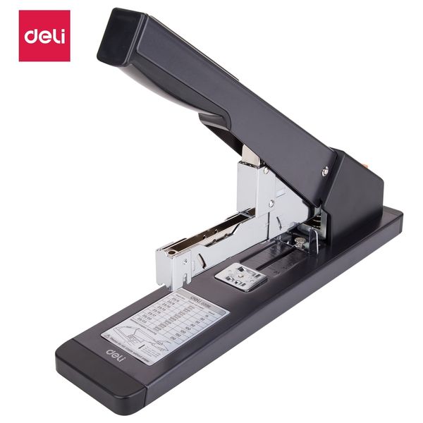  Deli E0396 Stapler 210 sheets front-loading 23/6~23/23 80000 cycles -01 Black 