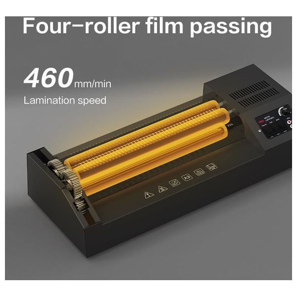  Deli T115 - Thermal and Cold Laminator - A3 Size - Black 