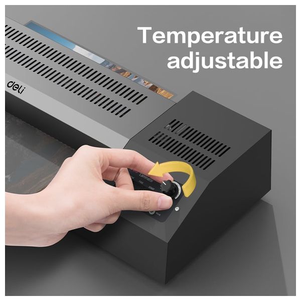  Deli T115 - Thermal and Cold Laminator - A3 Size - Black 