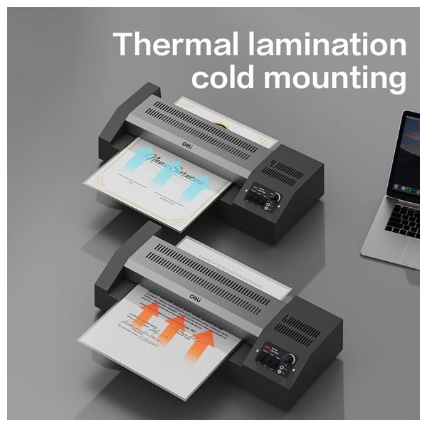  Deli T115 - Thermal and Cold Laminator - A3 Size - Black 