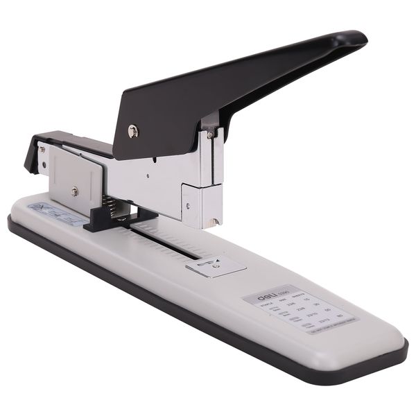  دباسة يدوية من ديلي - E0390 - مانعة للانزلاق - بسعة 80 ورقة - ابيض 