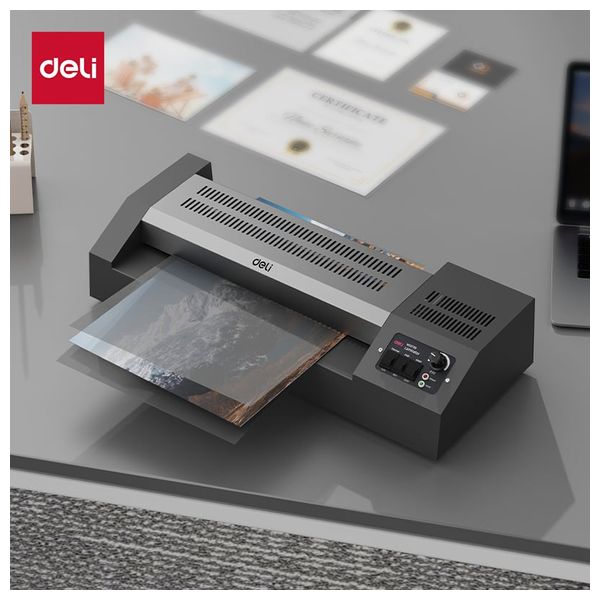  Deli T115 - Thermal and Cold Laminator - A3 Size - Black 