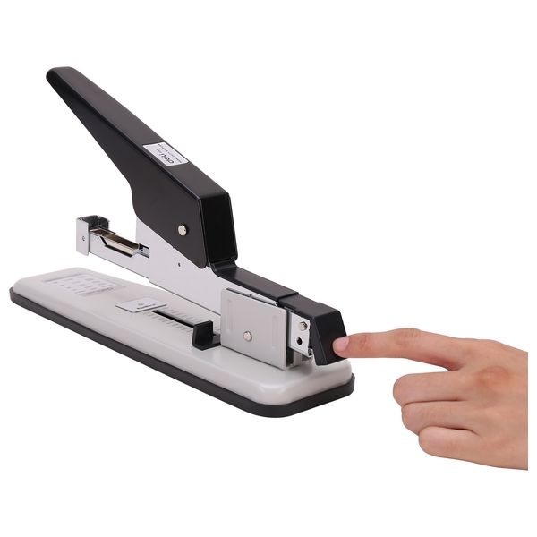  دباسة يدوية من ديلي - E0390 - مانعة للانزلاق - بسعة 80 ورقة - ابيض 